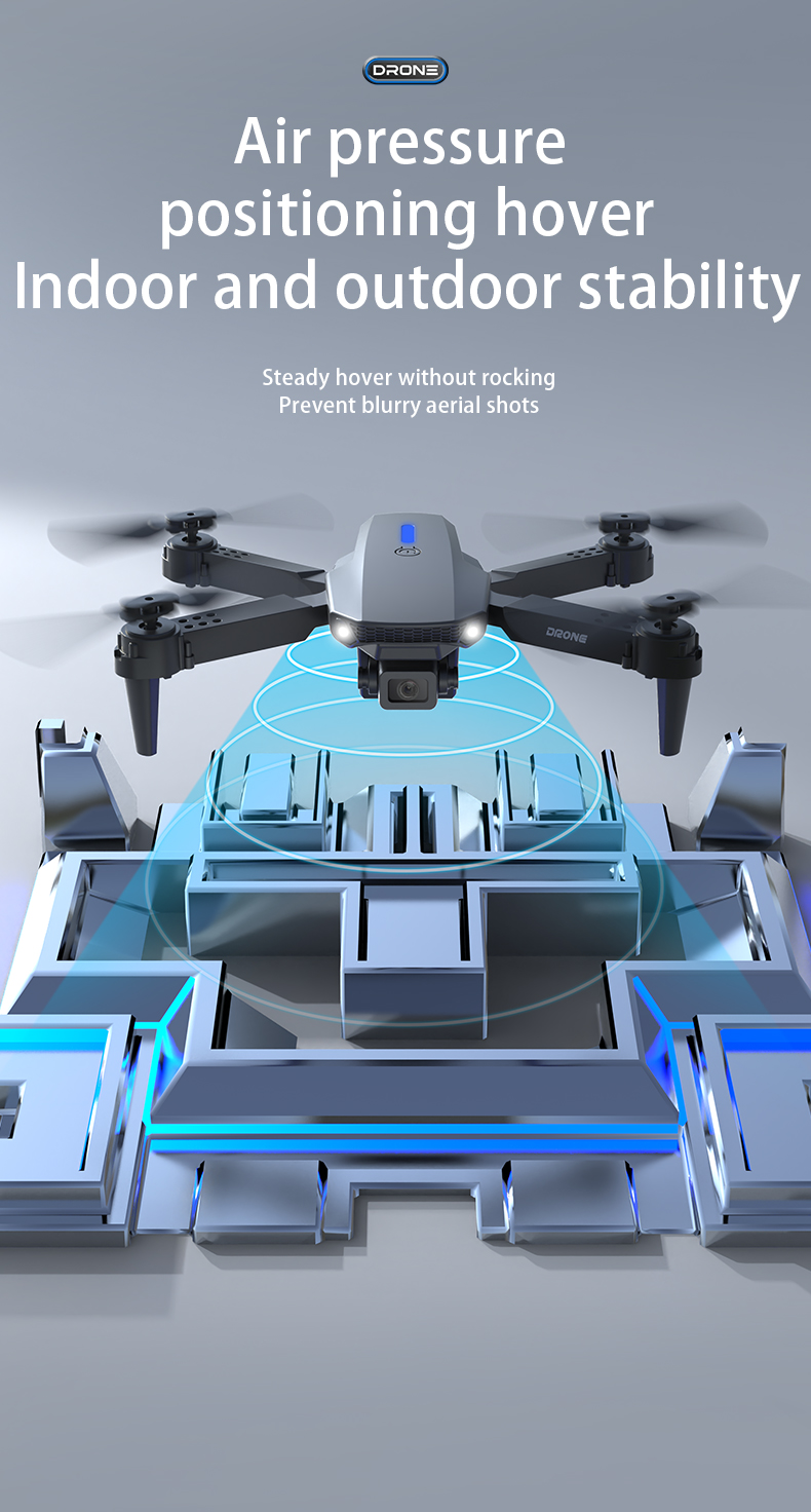 Rc Helicopter Hobby Grade - E88 Foldable RC Drone Dual Camera