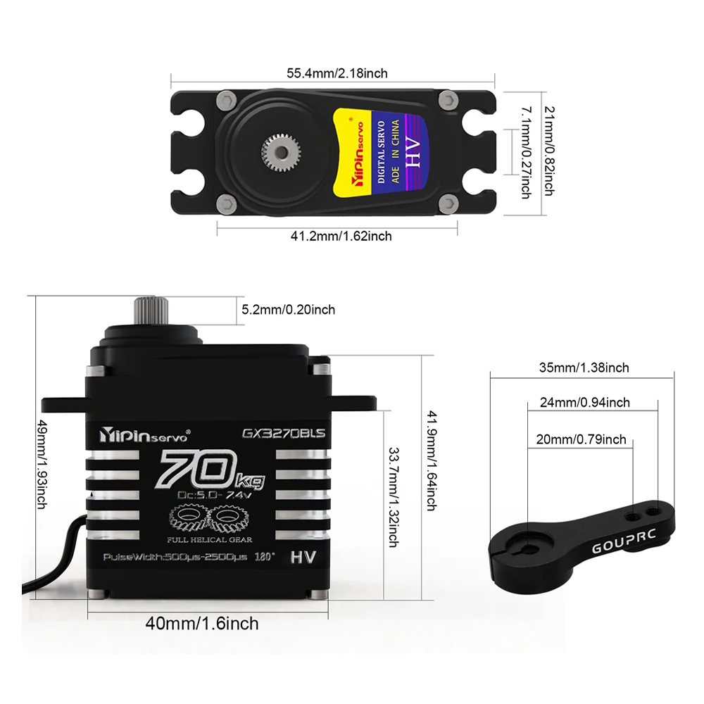 1/2PCS 70KG Large Torque Brush - Rc Hobby Tools review and price