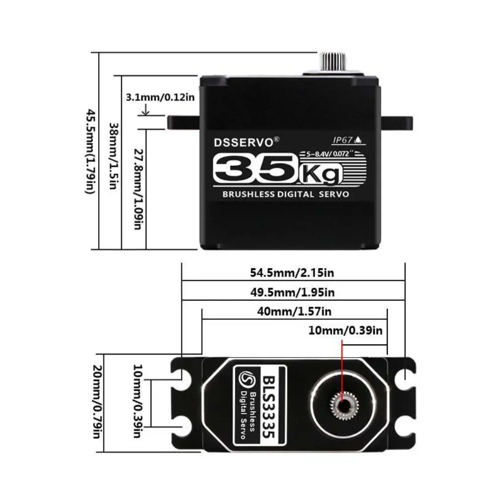 35KG BLS3335 Digital Servo Mot - Rc Hobby Tools review and price