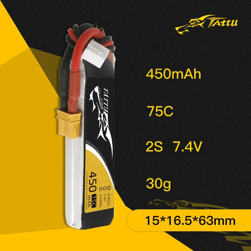 3Pcs NEW TATTU 450/500/550mAh  - Lipo Battery 4S review and price