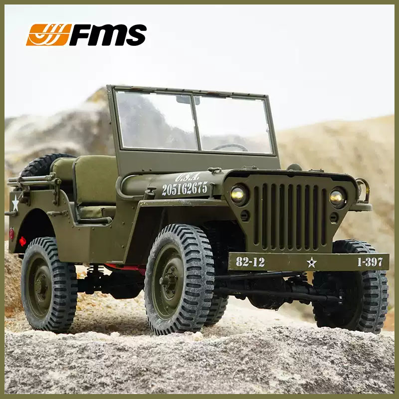 FMS 1/6 Climber 1941 Willys MB - Rc Hobby Racing review and price